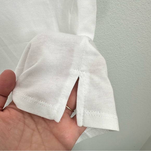 C&C California Women's Size Medium Lace Sleeve V Neck Casual Short Sleeve NWT - Picture 5 of 7